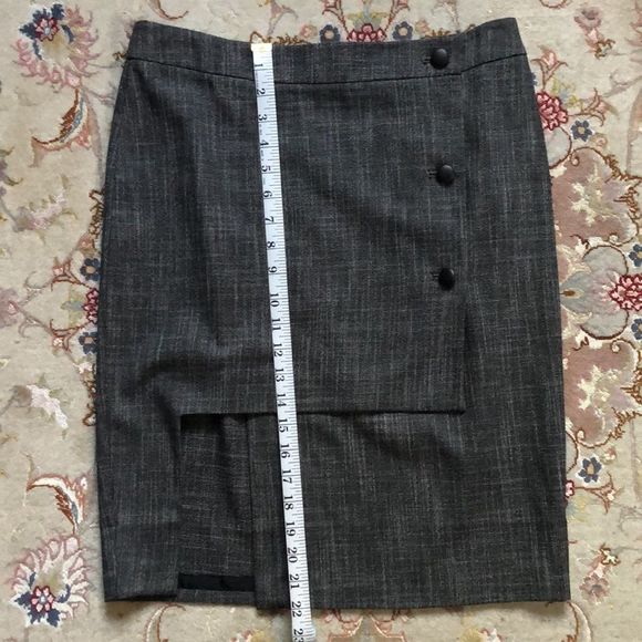 Poleci Pencil Skirt with Leather Buttons - Picture 10 of 12